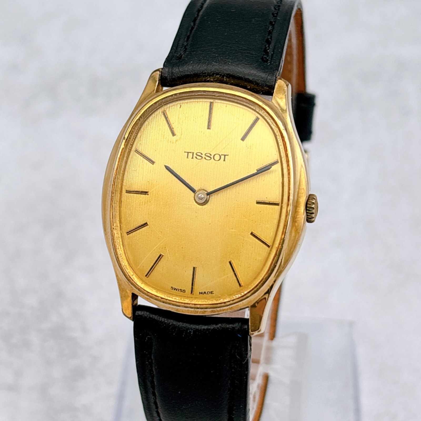 稼働 TISSOT ティソ メンズ 腕時計 ゴールド文字盤 手巻き 31