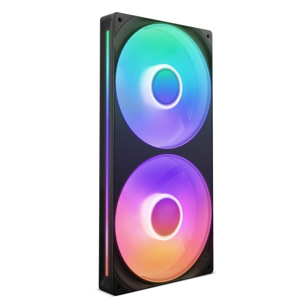 NZXT F280 RGB Core Black 2ファン搭載 280mm シングルフレーム RGBファン RF-U28HF-B1 FN2264