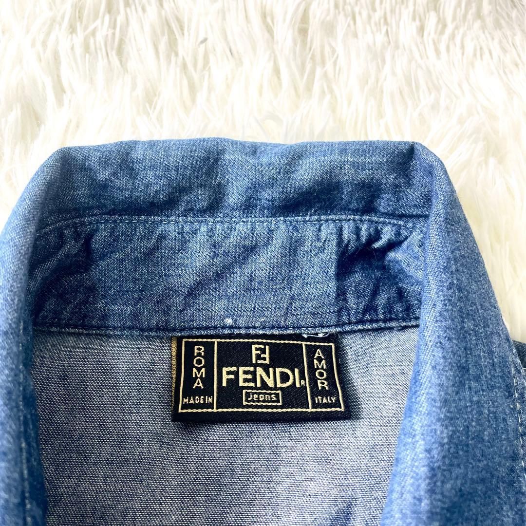 フェンディ FENDI デニムワンピース インディゴ レディース
