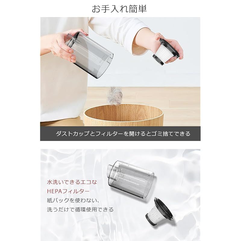 掃除機 コードレス 【2025革新版&15000pa 超強力吸引&ライト付き