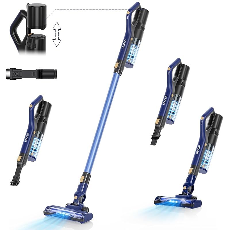 節約 掃除機 コードレス【着脱式バッテリー&1KG軽量本体】38000pa