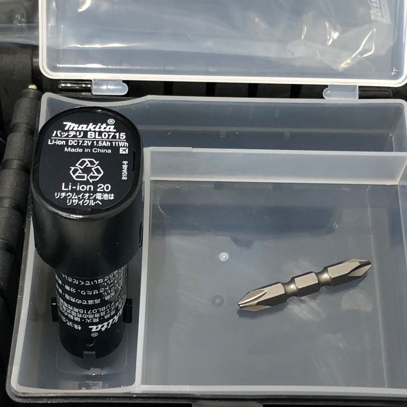 makita マキタ 充電式ペンインパクトドライバ ブラック バッテリBL 0715 2 充電器DC 07 SB