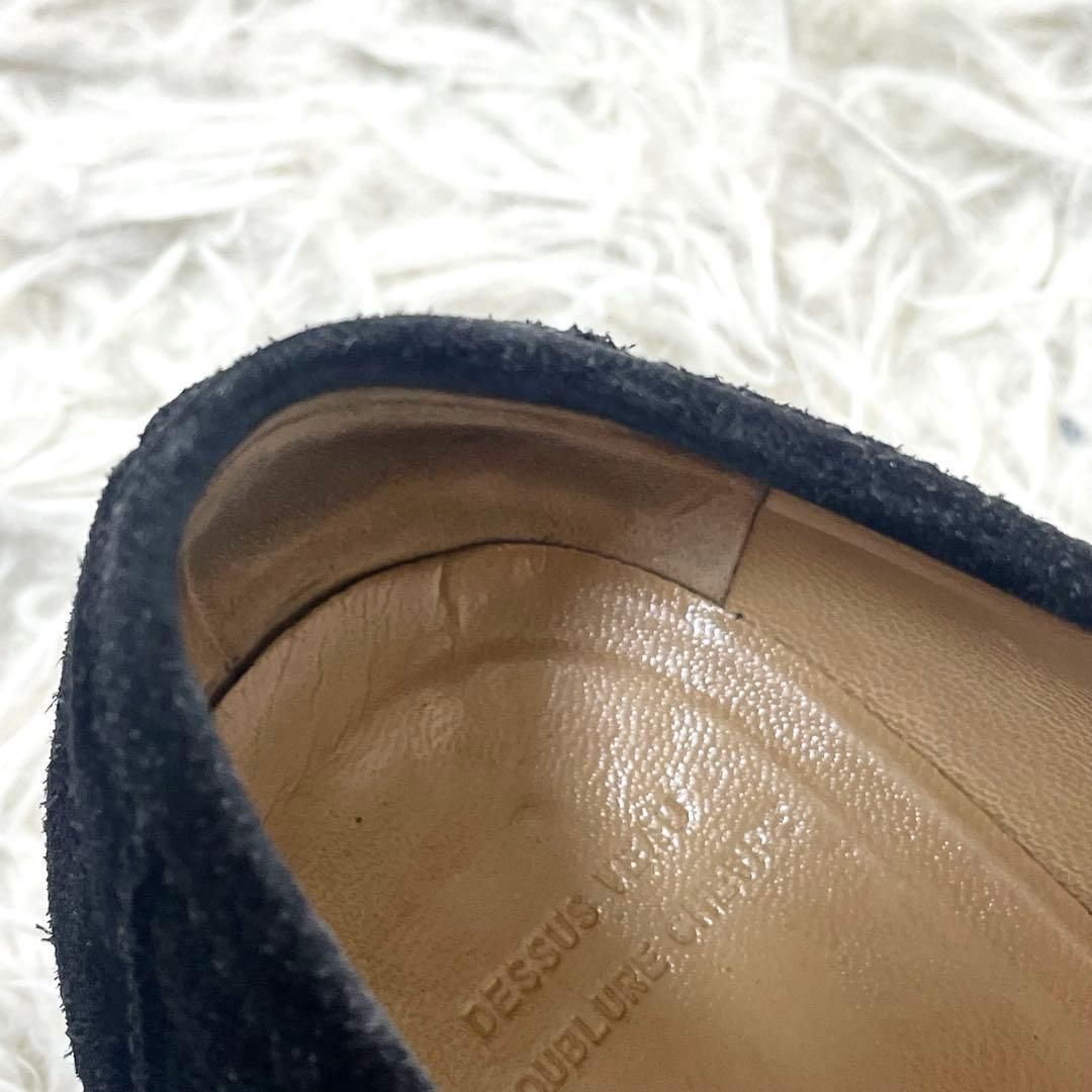 エルメス HERMES スエード ローファー ブラック 黒 ゴールド - メルカリ