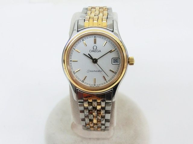 OMEGA オメガ シーマスター クオーツ レディース 腕時計 ジャンク