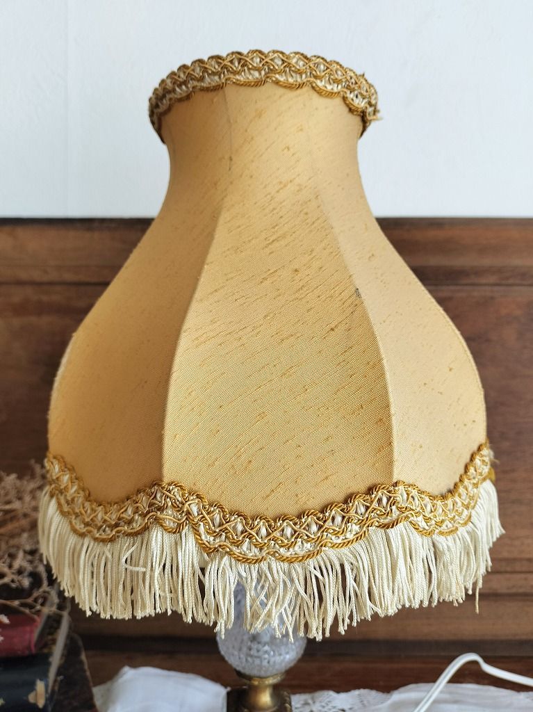 フランス アンティーク ガラス 卓上ランプ シェード つき シェード付き 照明 ライト NEXPOTALLINN_EU