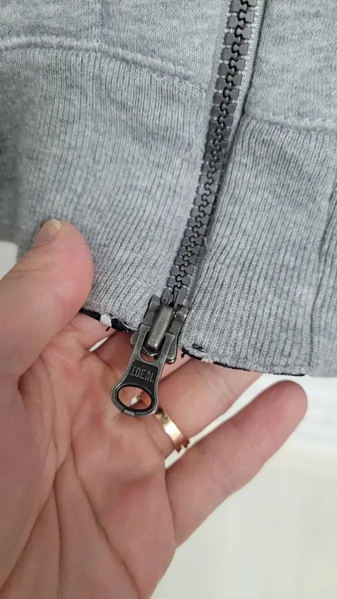 NAUTICA ノーティカ グレーxネイビー ナイロン POINT ツーウェイ ジップアップ Tシャツ XL KANDAIZUMI_COM