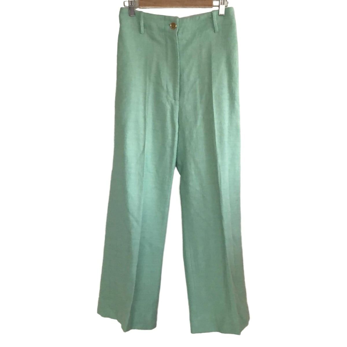 PATOU パトゥ パンツ サイズ36 S レディース - ライトグリーン フルレングス
