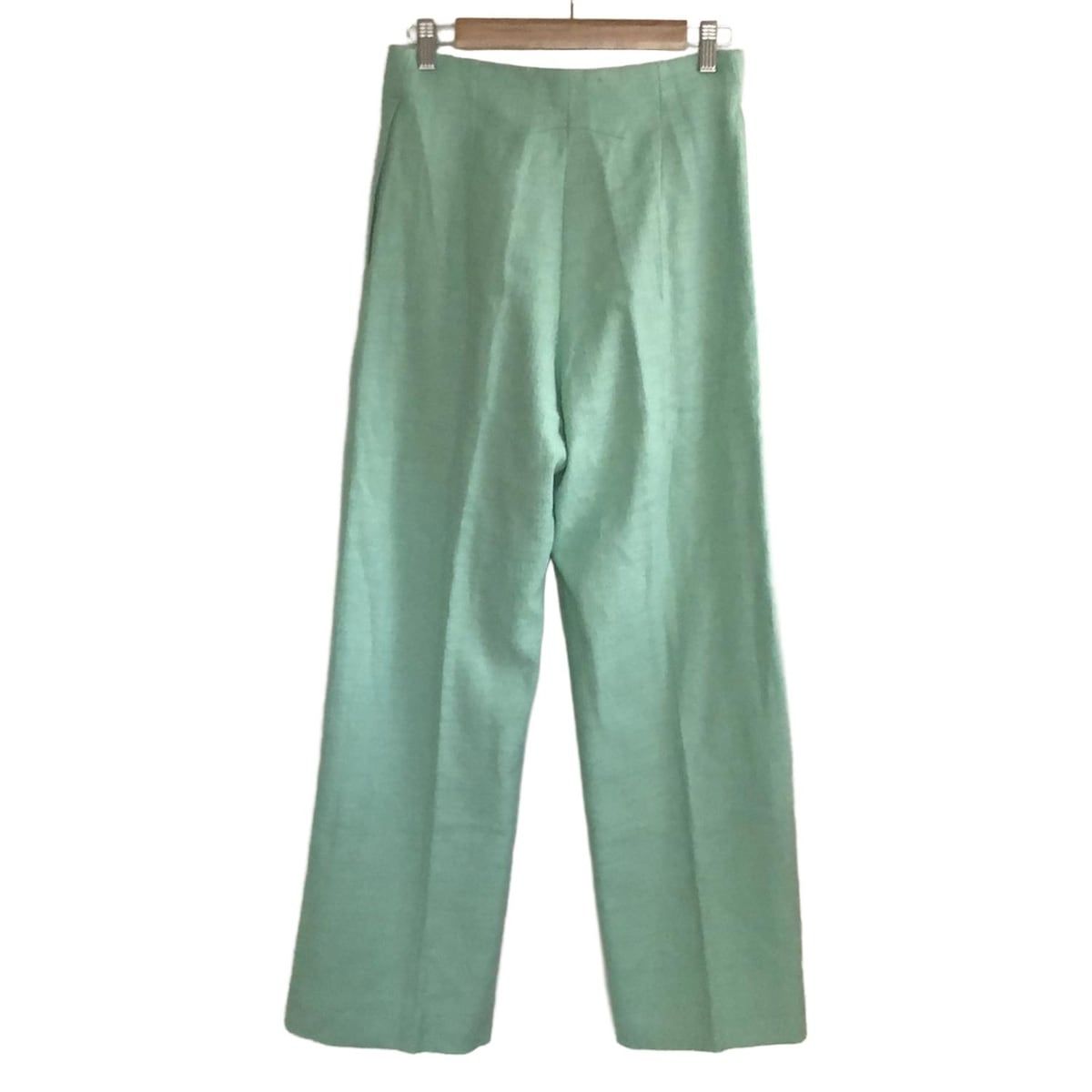 PATOU パトゥ パンツ サイズ36 S レディース - ライトグリーン フルレングス