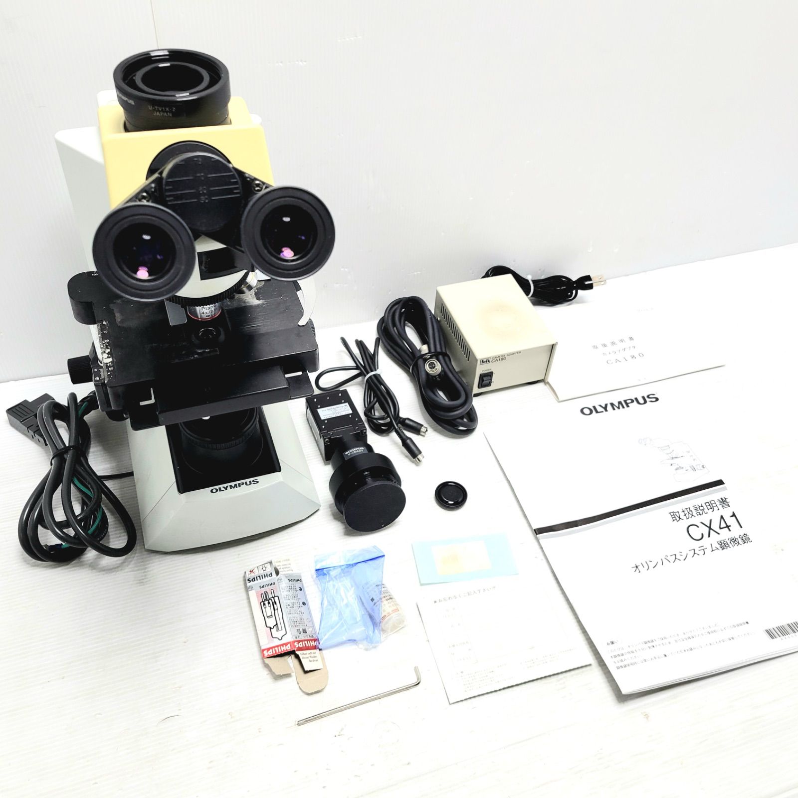 オリンパス 顕微鏡 CX41LF - CCDカメラ CS230 - カメラアダプター CA180