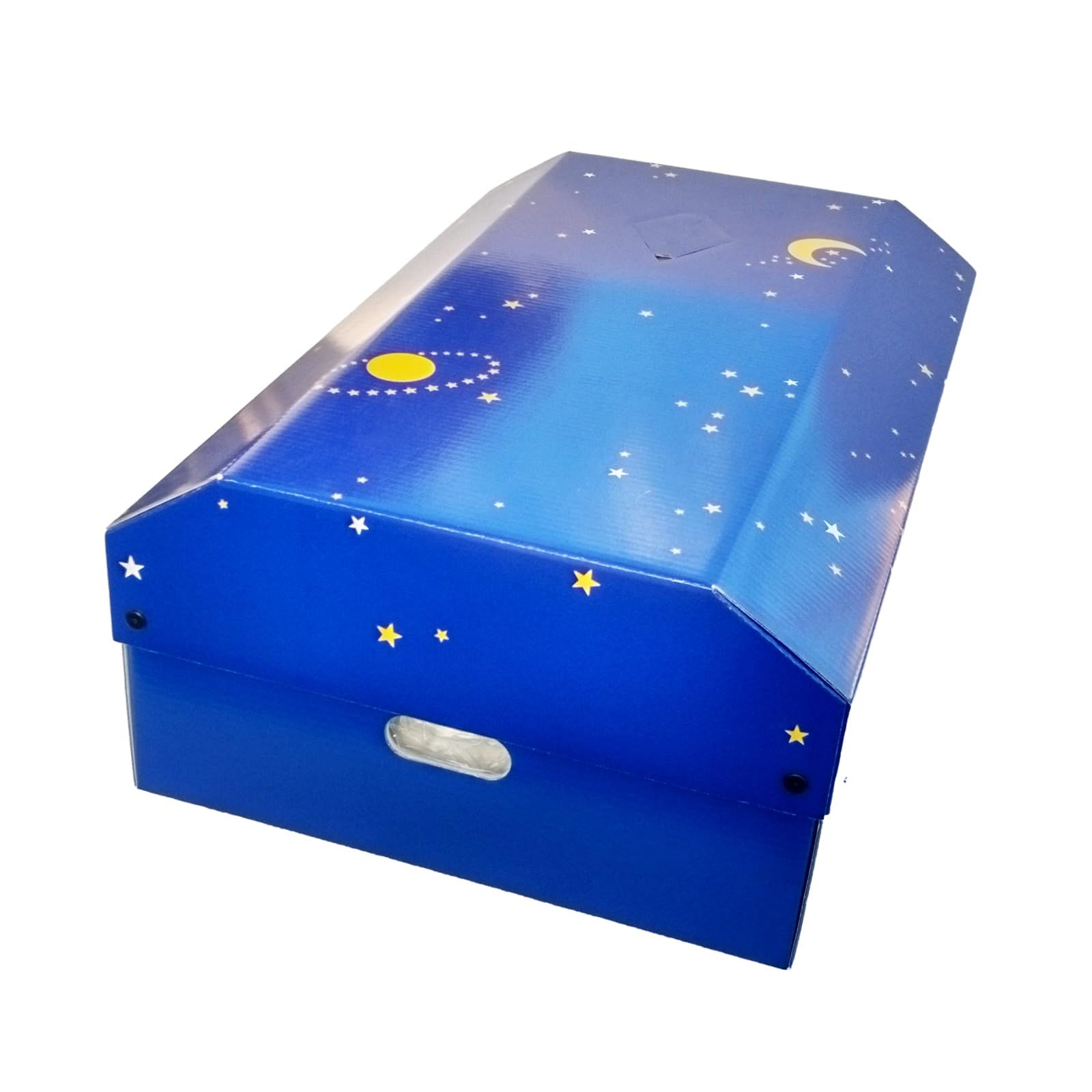 保管 段ボール 猫 運搬 小型犬 棺桶 日本語説明書付 棺 Sブルー ペット 八王子Cufa