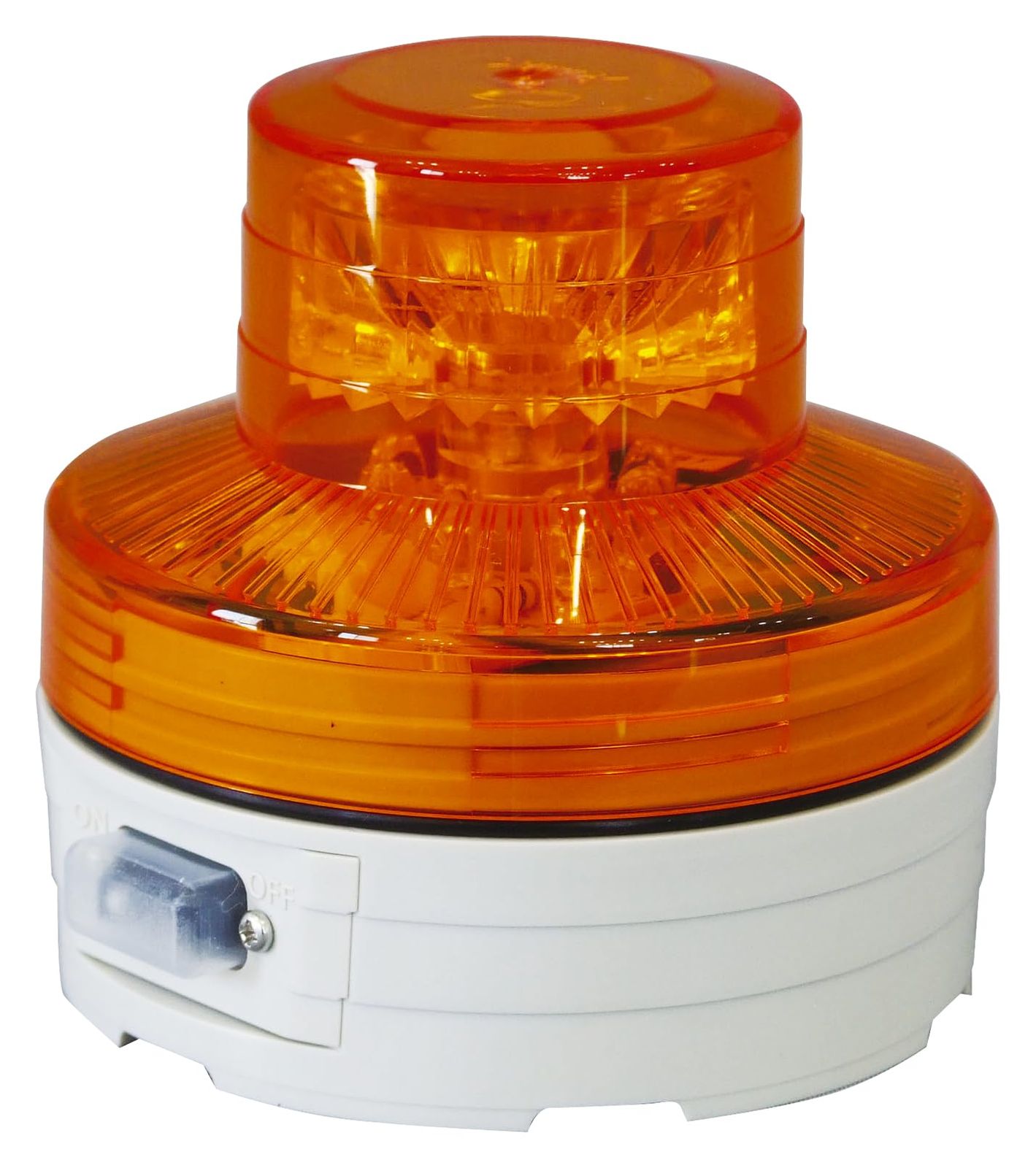 日動工業 電池式LED回転灯 ニコUFO 黄 夜間自動点灯 NU-BY