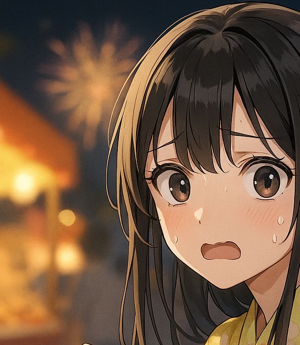 高画質 A4 ポスター アート イラスト オリジナル アニメ アイドル 着物