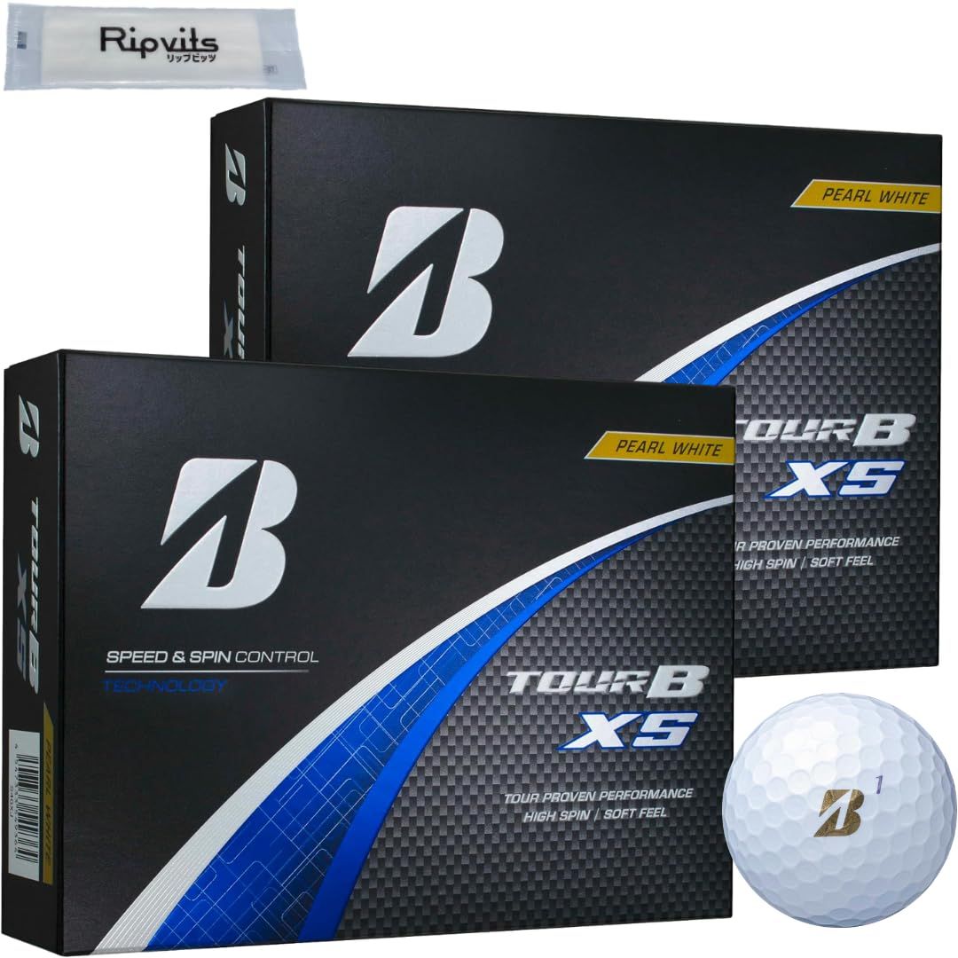 ブリヂストン 2025 TOUR B XS ツアー B X S パールホワイト 2ダースセット 24球 オリジナル清掃シートセット