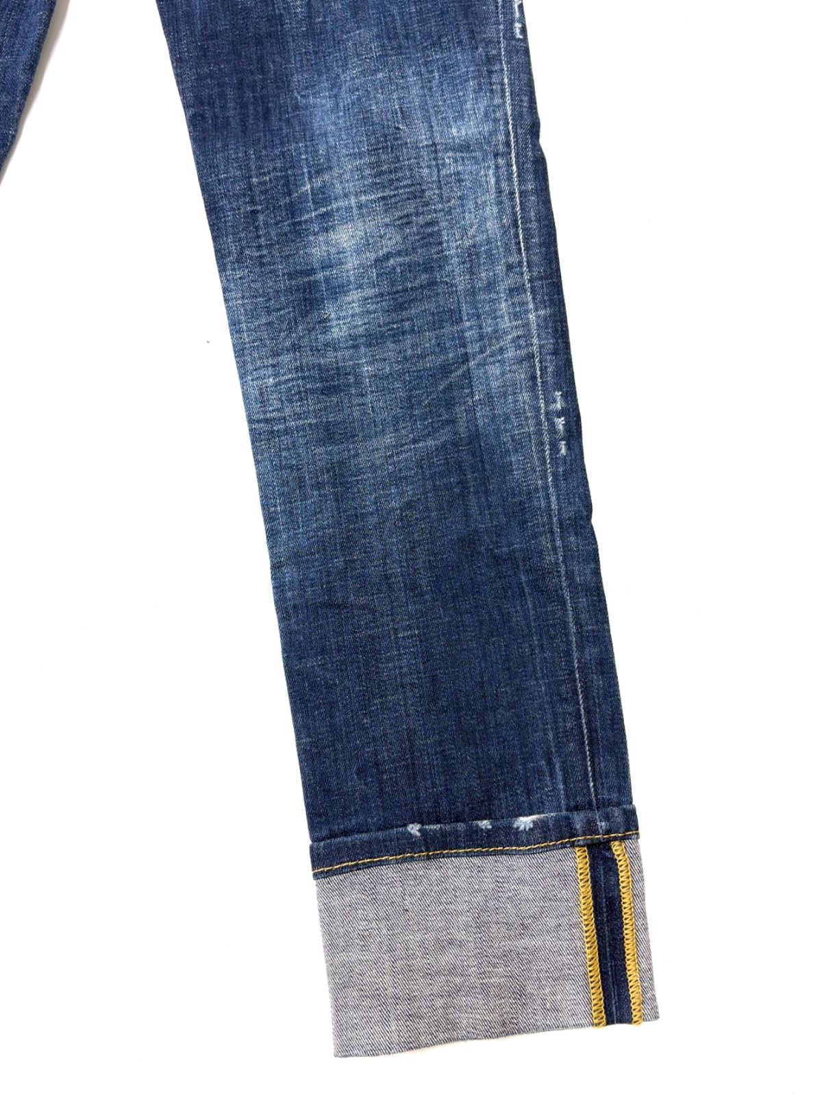 DSQUARED2 S75LB0459 ディースクエアード ダメージ加工 デニム ジーンズ ジーパン ブルー レディース サイズ36 DECORATOM_COM_BR