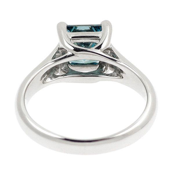 PT900 トリートブルーダイヤモンドリング Pt900 トリートブルーダイヤモンドリング D 1.095ct D 0.26ct