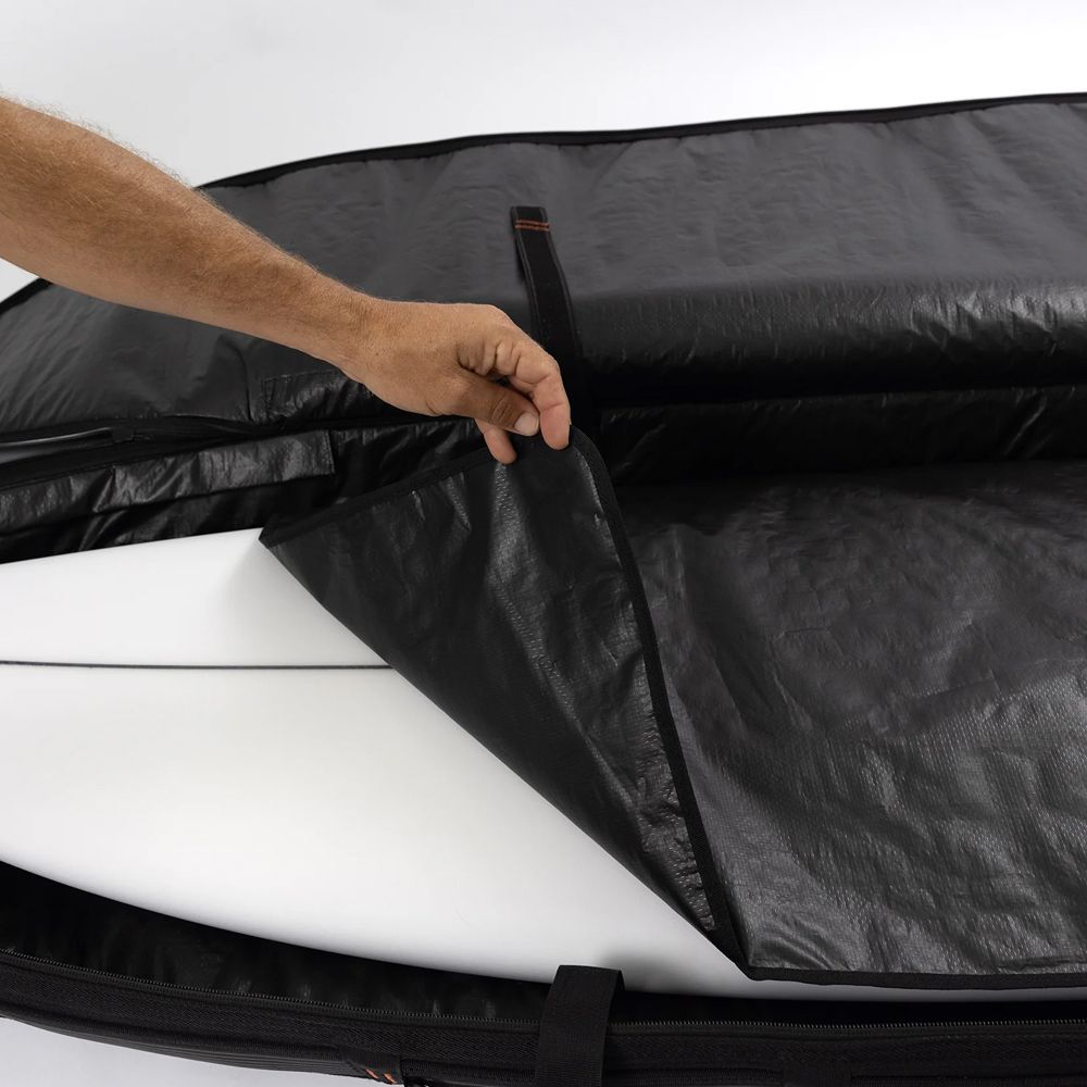  O-E HYPA FISH SHORT TRAVEL COVER WHEEL 7.6 ft｜4本収納 オーシャンアンドアース トラベルケース 7 6 ブラック サーフボードケース サーフィン ボディボード