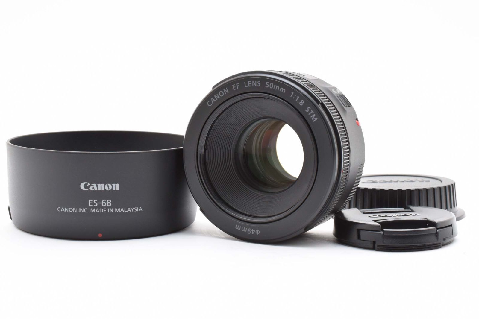 Canon EF カメラレンズ 50mm f1.8 フード フィルター付き ブラック キヤノン 255