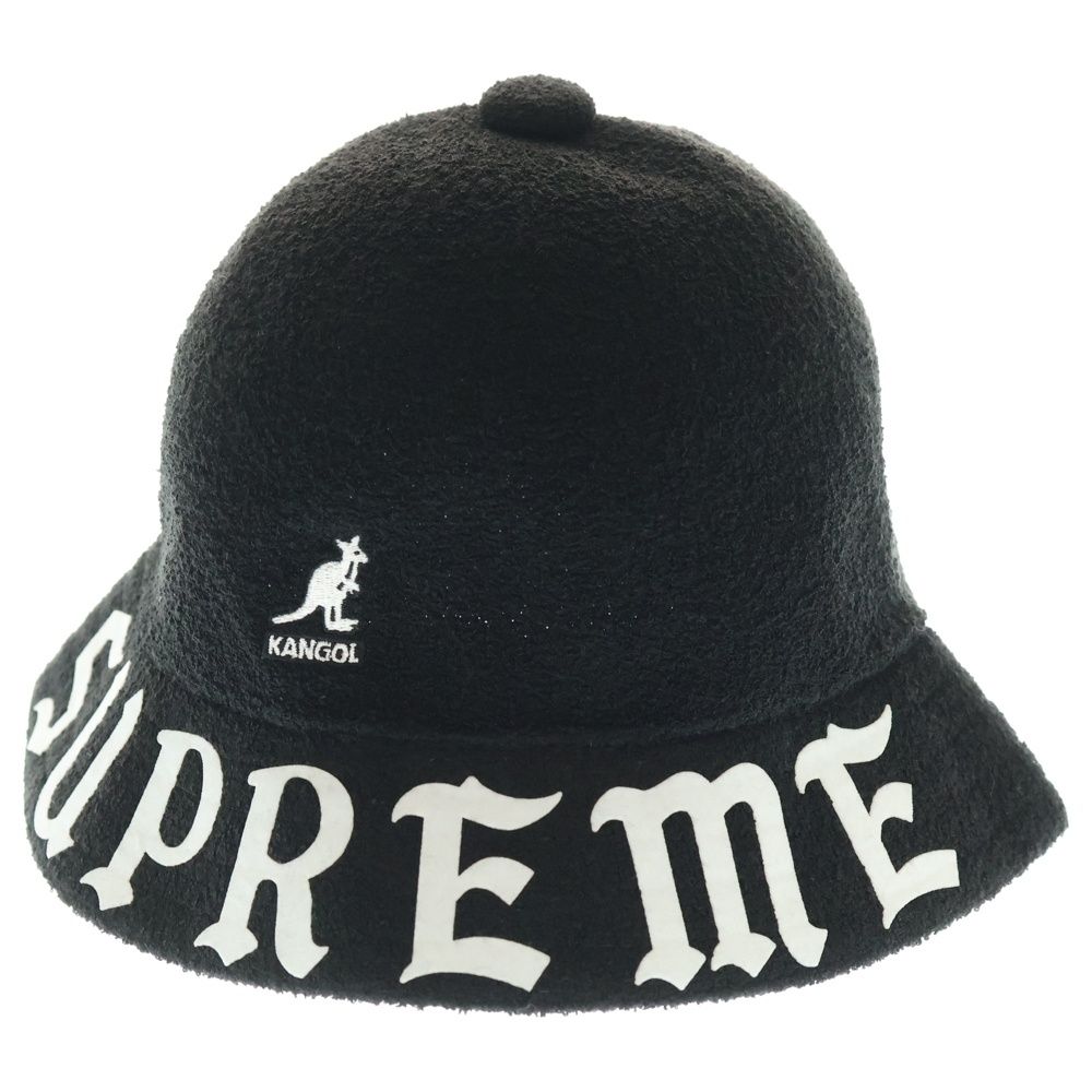 SUPREME シュプリーム 20SS ×KANGOL Bermuda Casual Hat カンゴール バミューダ カジュアル バケットハット 帽子 ブラック H50SS20