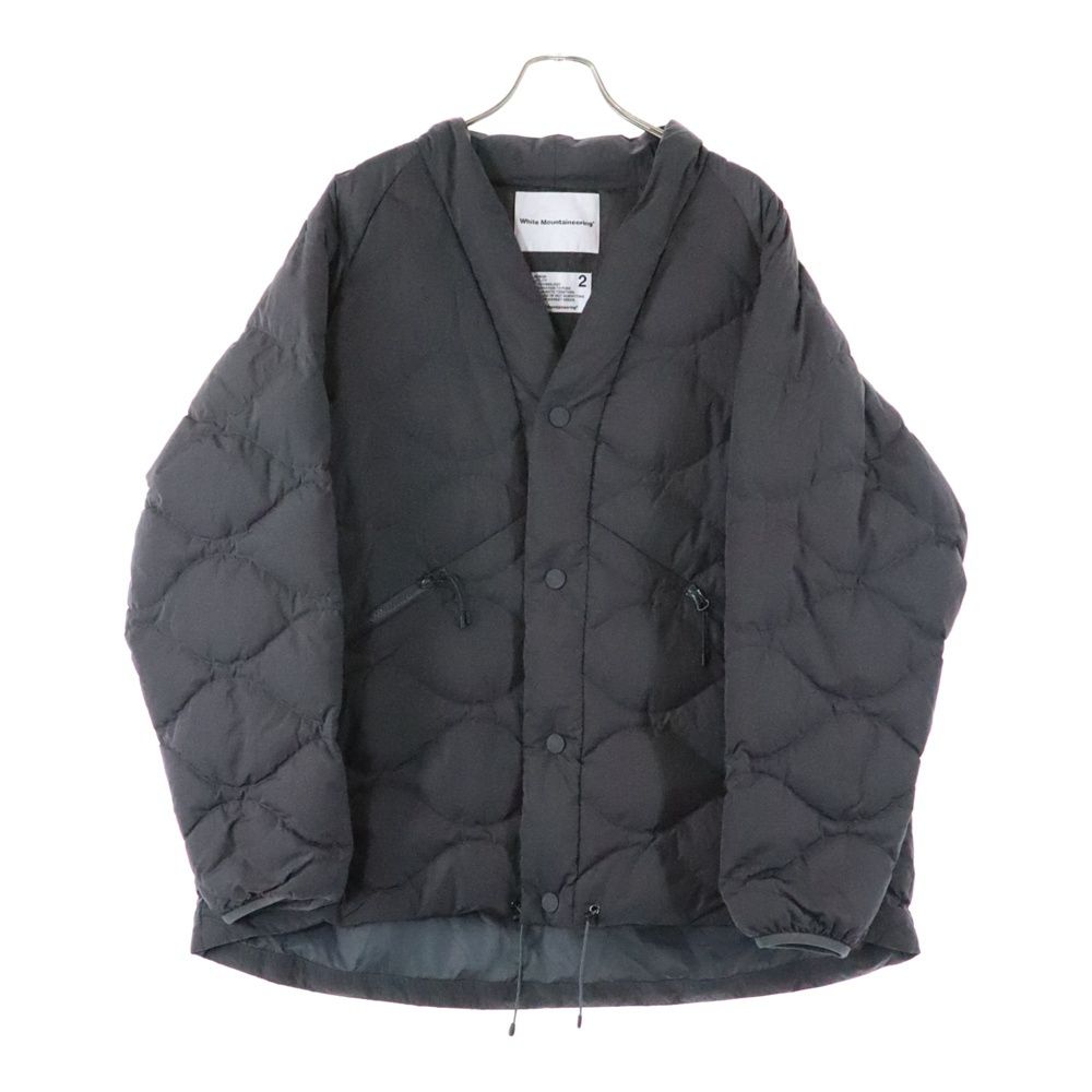 White Mountaineering ホワイトマウンテニアリング ×TAION QUILTED HANTEN タイオン キルテッド ハンテン ノー ナイロンダウンジャケット チャコールグレー WM2273217