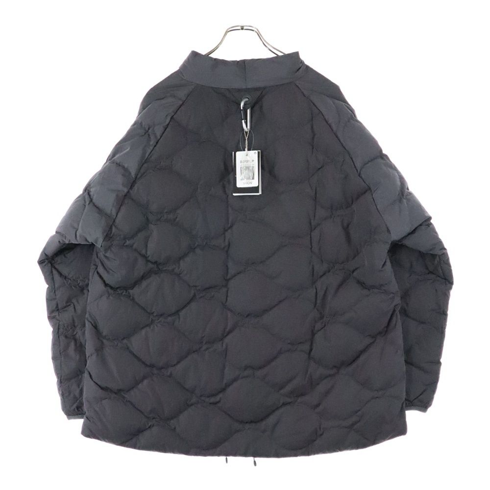 White Mountaineering ホワイトマウンテニアリング ×TAION QUILTED HANTEN タイオン キルテッド ハンテン ノー ナイロンダウンジャケット チャコールグレー WM2273217
