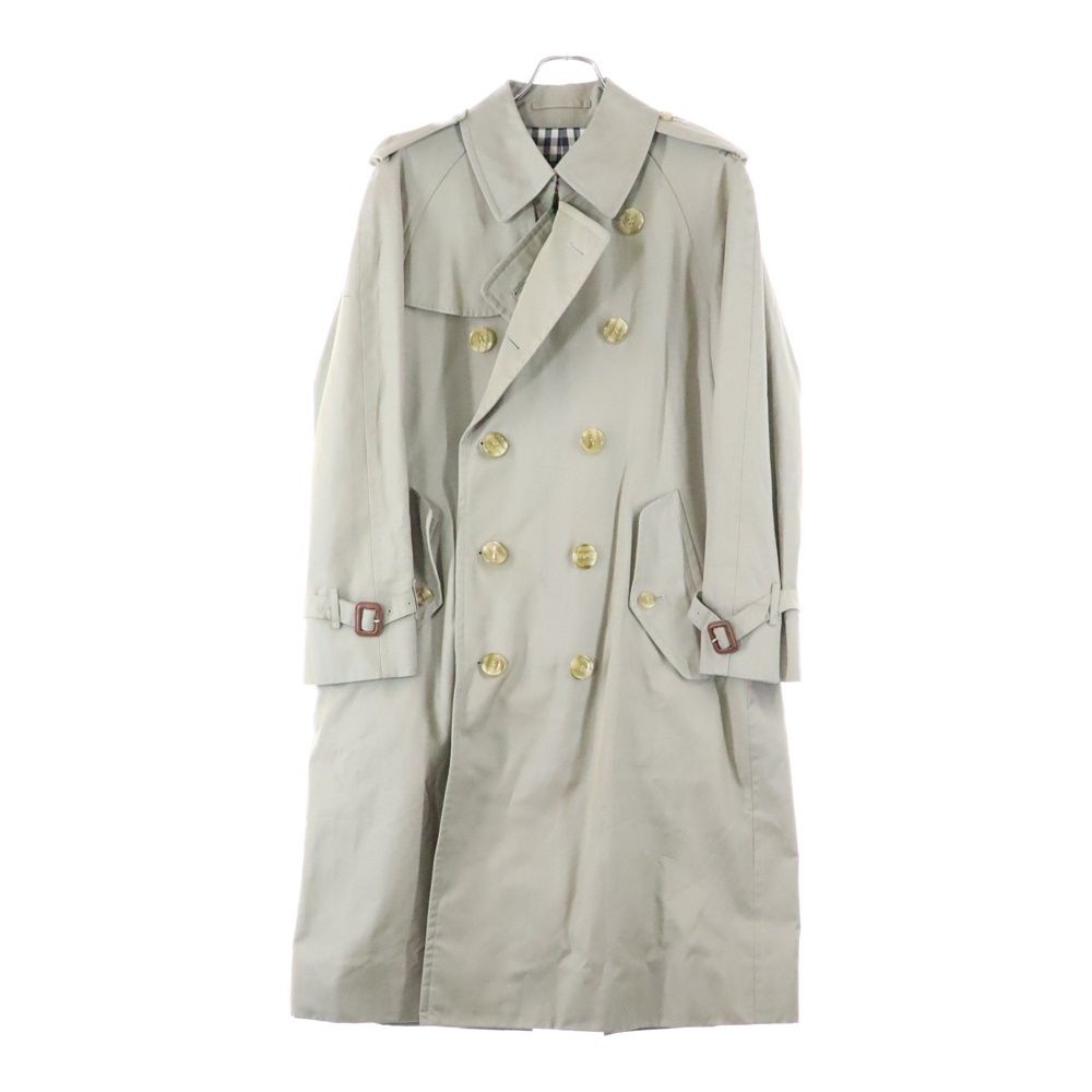 BURBERRY ロングトレンチコート チェック裏地 近年タグ バーバリー