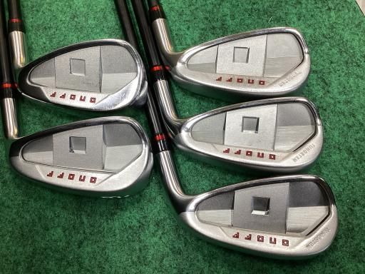 グローブライド ONOFF 2025 AKA 5 S アイアンセット IR 特注シャフト フレックスS メンズ 男性用 右利き 右用 Cランク ゴルフクラブ