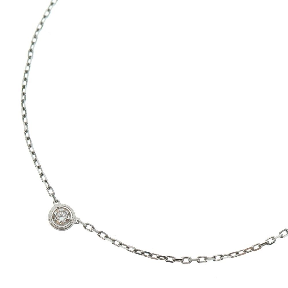 Cartier カルティエ ダムール 1PD ネックレス ペンダント チェーン シルバー スモール