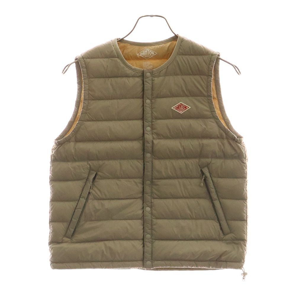 DANTON ダントン Inner Down Vest ロゴワッペン インナー ダウン ベスト ベージュ レディース 18A‐KW‐001