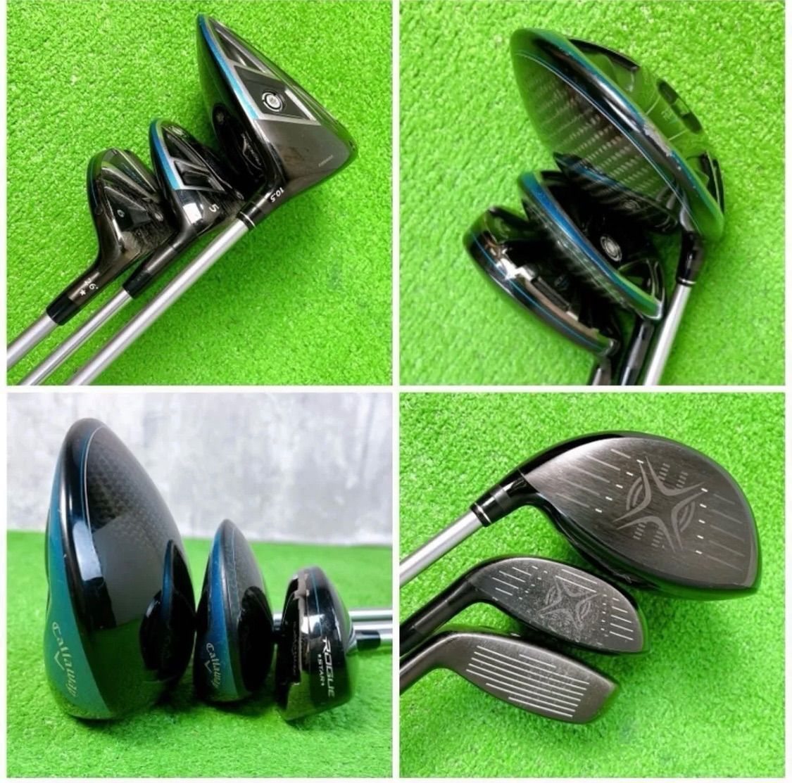 メンズ　キャロウェイ ローグスター　X-22　ゴルフセット 右打 11本 初心者 メンズ キャロウェイ ローグスター ゴルフクラブセット 右打ち