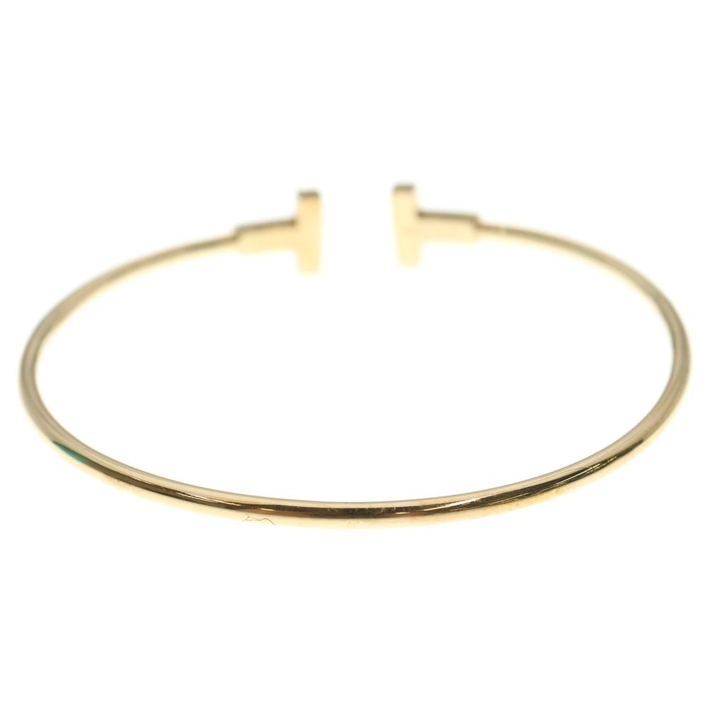 TIFFANY - Co. ティファニー Tワイヤー ブレスレット ピンクゴールド Au750PG バングル ジュエリー