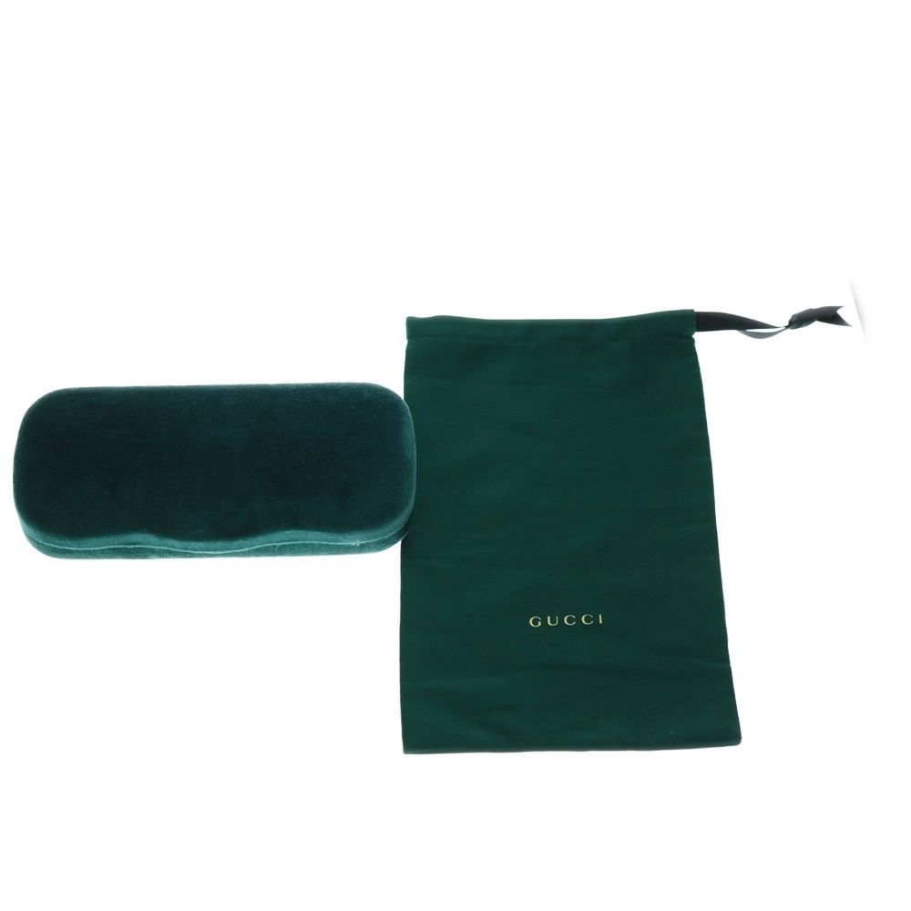  GUCCI グッチ ラウンディッシュシェイプ アジアンフィット GGテンプル サングラス メガネ 眼鏡 ブラウン 度入り その他 メンズ