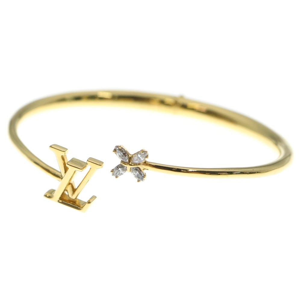 LOUIS VUITTON ルイヴィトン LVアイコニック ブレスレット バングル ゴールド M1197S