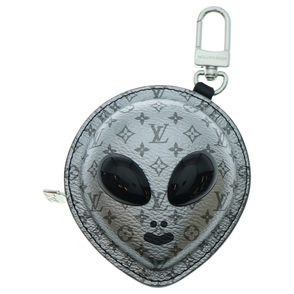 LOUIS VUITTON ルイヴィトン LVエイリアン バッグチャーム 小物入れ シルバー ブラック M02429