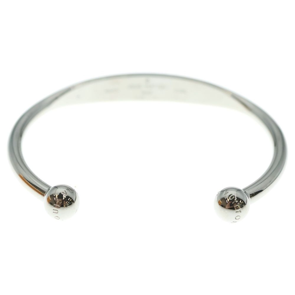 LOUIS VUITTON ルイヴィトン モノグラム ジョンク ブレスレット バングル シルバー メタル M64839