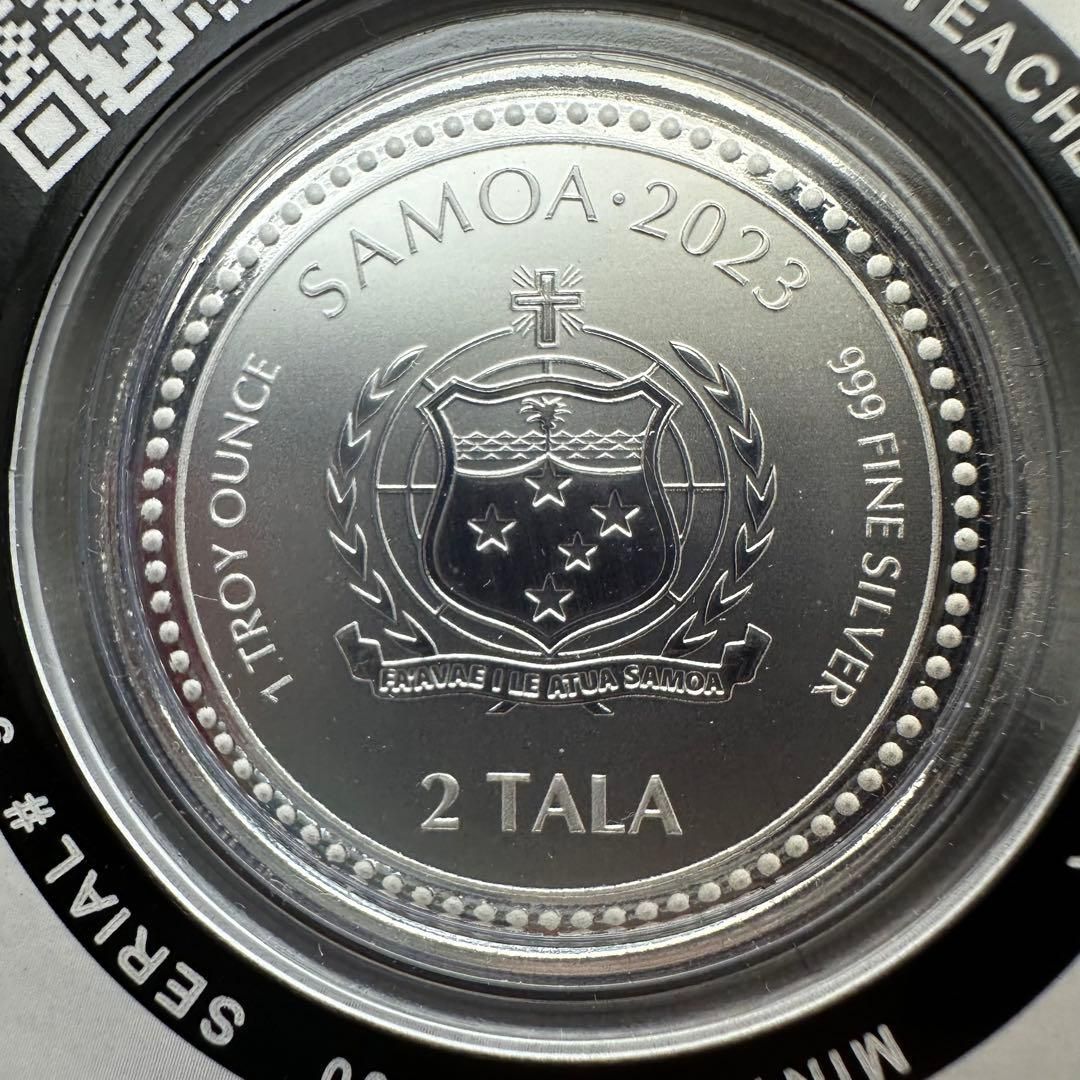【銀貨】サモア 2023 1オンス純銀 発行枚数2000枚 未使用 0534 銀貨】サモア 2023 1オンス純銀 発行枚数2000枚 未使用 0534 銀貨