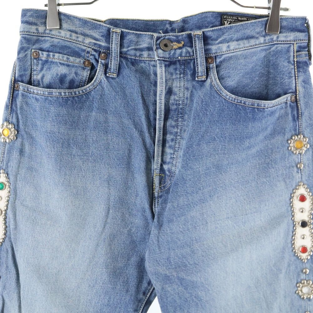 KAPITAL (キャピタル) 14oz 5P モンキーCISCOスタッズデニムパンツ