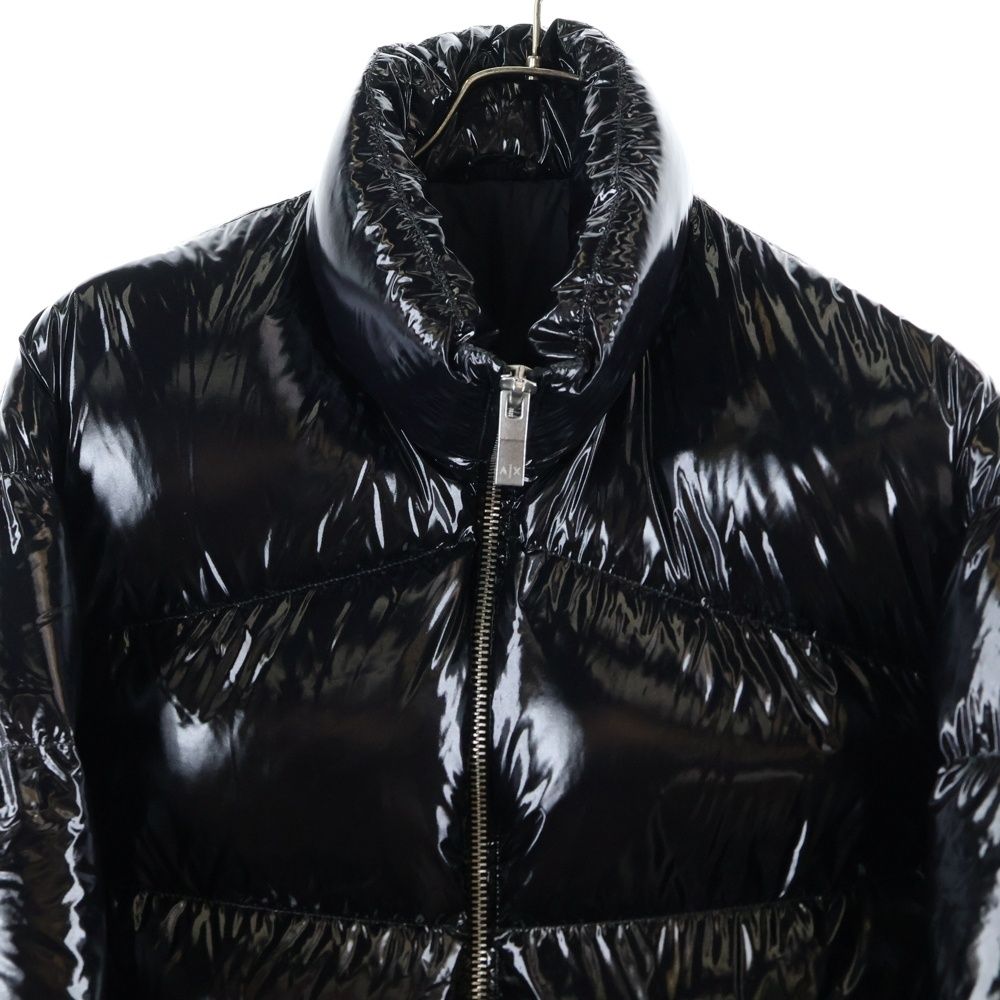 Armani Exchange アルマーニ エクスチェンジ Regular Fit Inflatable Coat レギュラー フィット インフレータブル コート ダウンジャケット アウター ブラック KANDAIZUMI_COM