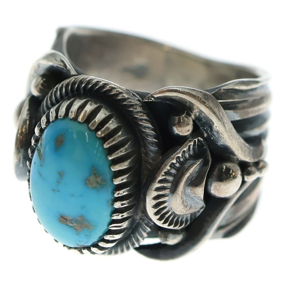 INDIAN JEWELRY インディアンジュエリー NAVAJO DELBERT GORDON ナバホ族 デルバートゴードン ターコイズリング シルバー