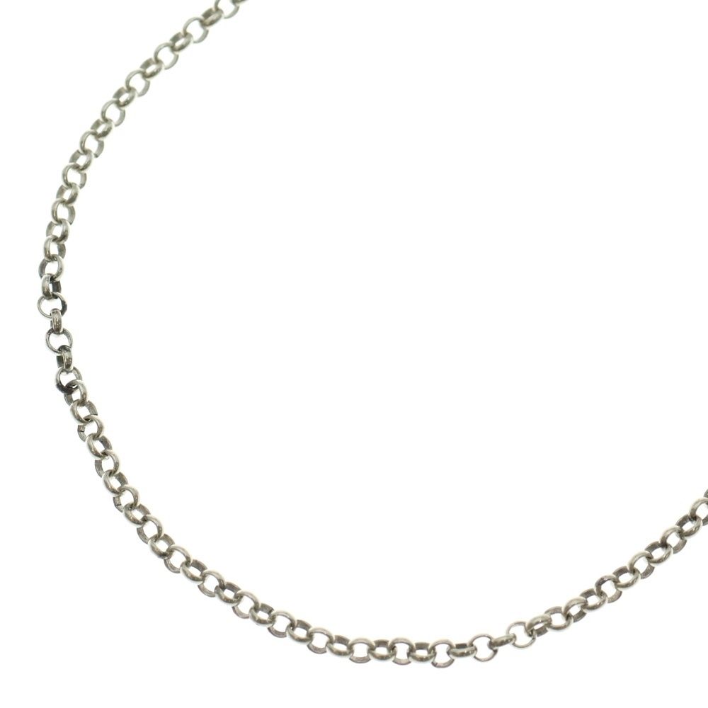 CHROME HEARTS クロムハーツ NECKCHAIN R18 ロールチェーン18inch シルバーネックレス