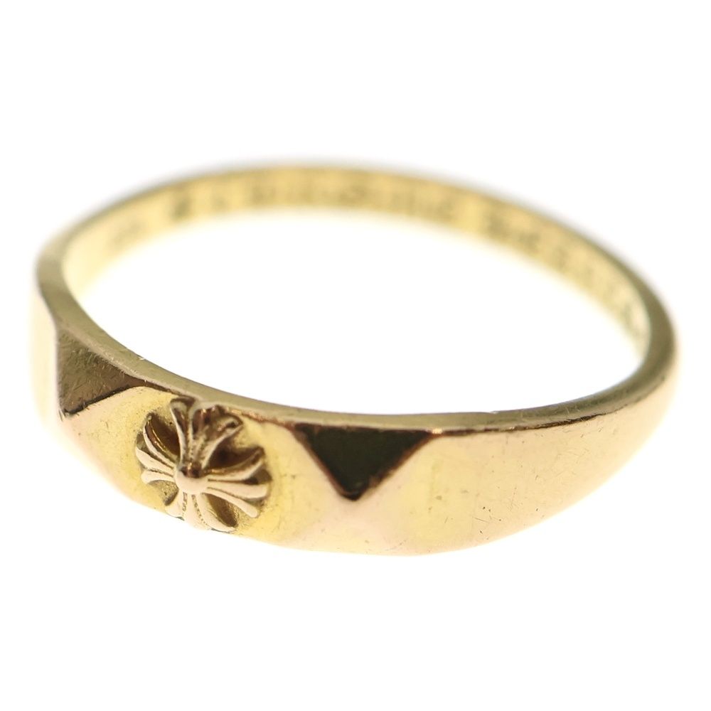 CHROME HEARTS クロムハーツ 22K BUBBLGM PYRAMID PLS バブルガムピラミッドプラス リング イエローゴールド