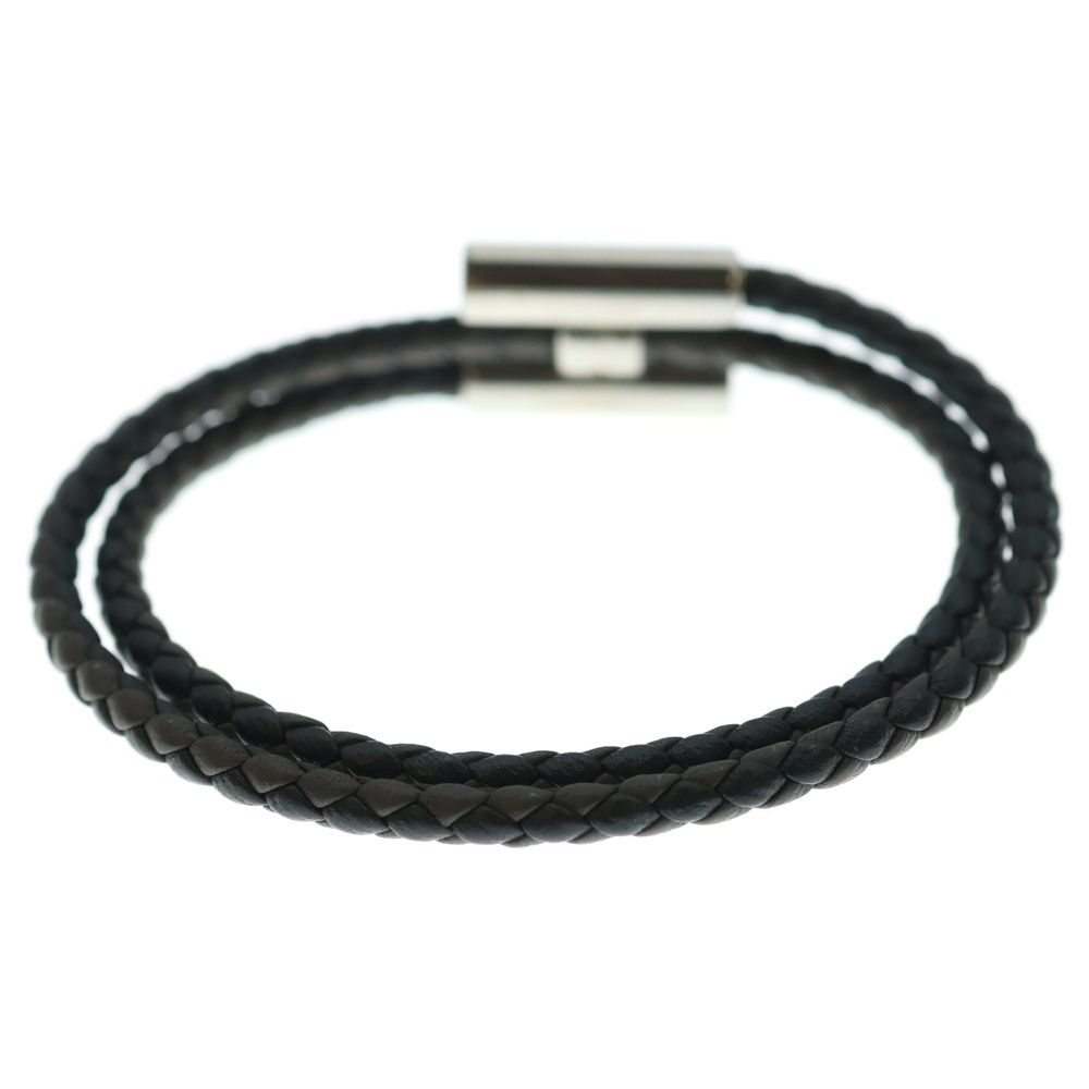 HERMES エルメス トゥルニス トレッセ ブレスレット ブラウン シルバー金具 レザー