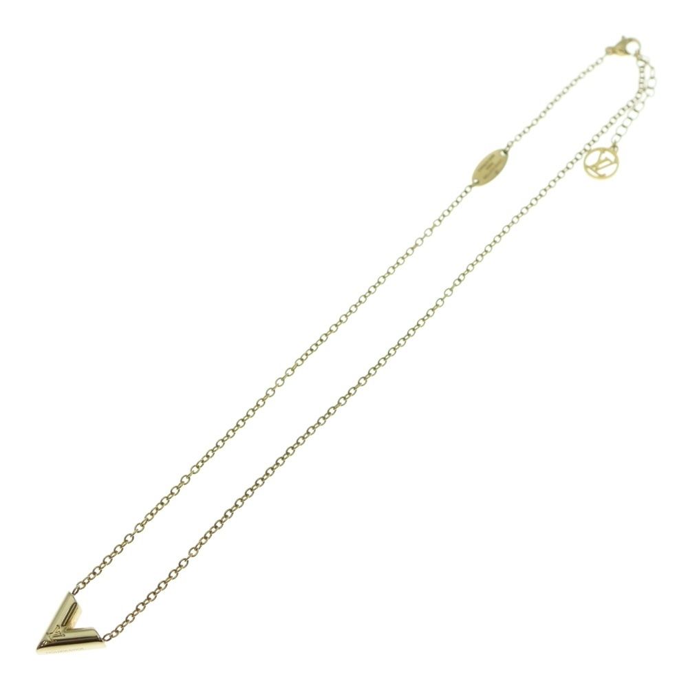 LOUIS VUITTON ルイヴィトン エッセンシャルV ネックレス ペンダント チェーン ゴールド GP M61083