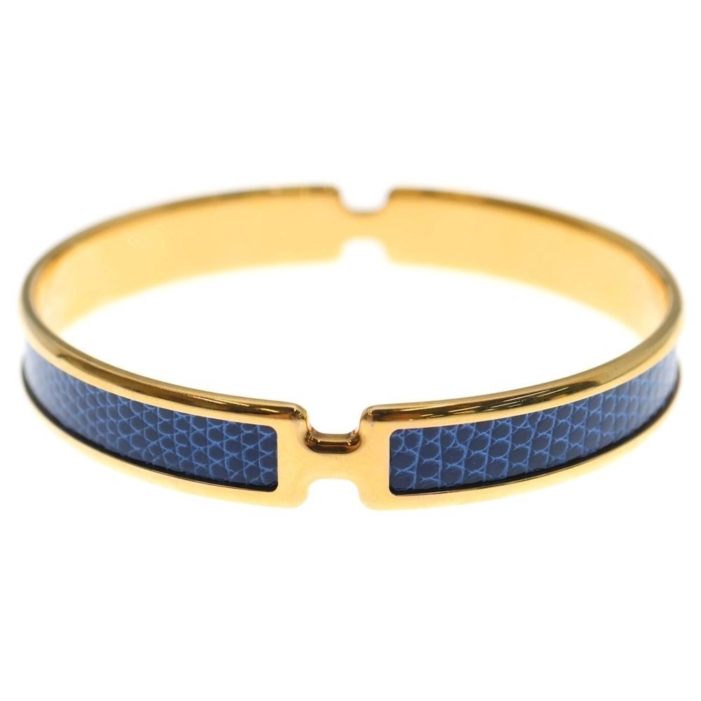 HERMES エルメス オランプ バングル ブレスレット ピンクゴールド×ブルー GP FORTGASGNV_COM_BR