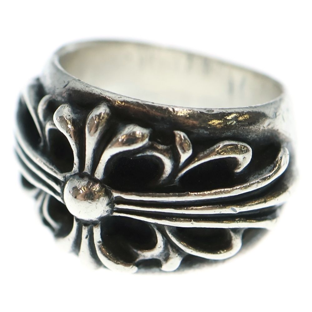 CHROME HEARTS クロムハーツ FLRL CRS フローラルクロス リング シルバー BCA346