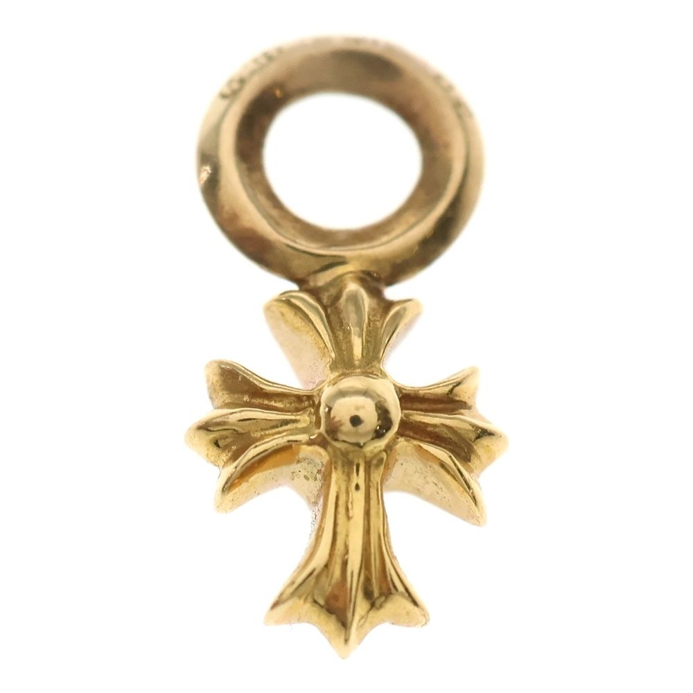 CHROME HEARTS クロムハーツ 22K STACK CH CROSS CHクロス スタックチャーム ネックレストップ ゴールド