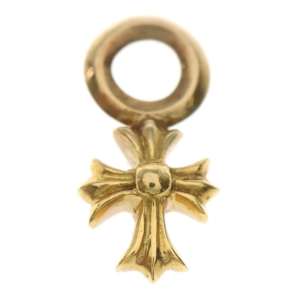 CHROME HEARTS クロムハーツ 22K STACK CH CROSS CHクロス スタックチャーム ネックレストップ ゴールド