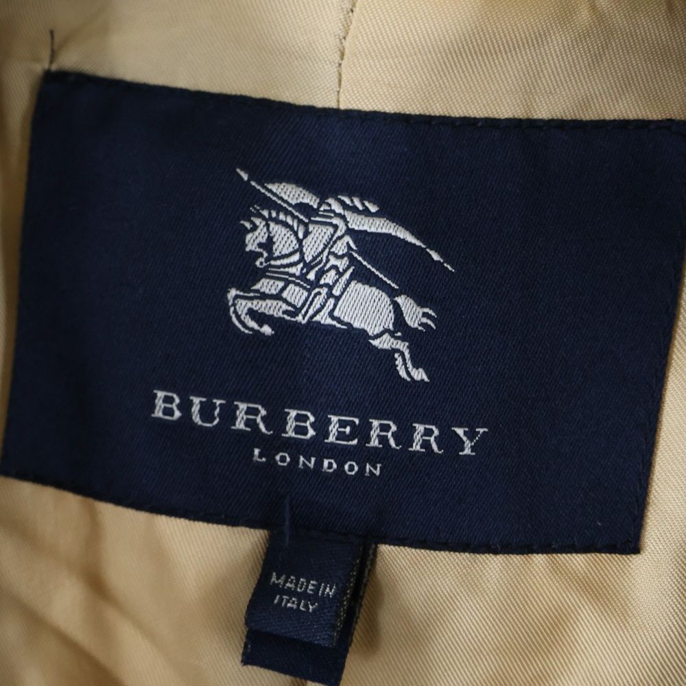 BURBERRY バーバリー ノバチェック総柄 ウールツイード ダブルブレスト ラグランスリーブ コート ベージュ GULLKHAN_COM