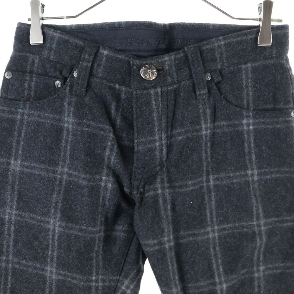  CHROME HEARTS クロムハーツ WOOL FLARE PANT ウール フ パンツ クロスボール ブラック チノパン パンツ