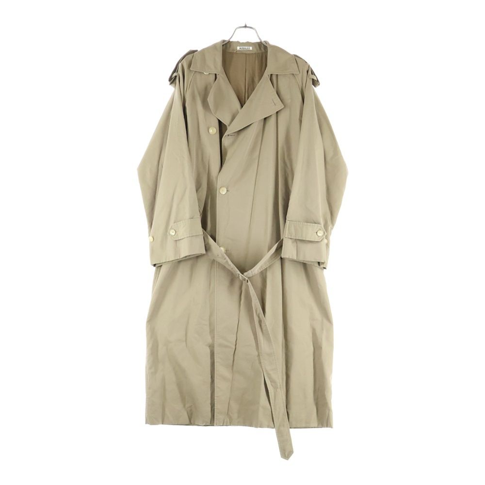 AURALEE オーラリー WASHED FINX CUPRO TWILL LONG COAT キュプラ ツイル ロング トレンチコート ベージュ A20AC02FC