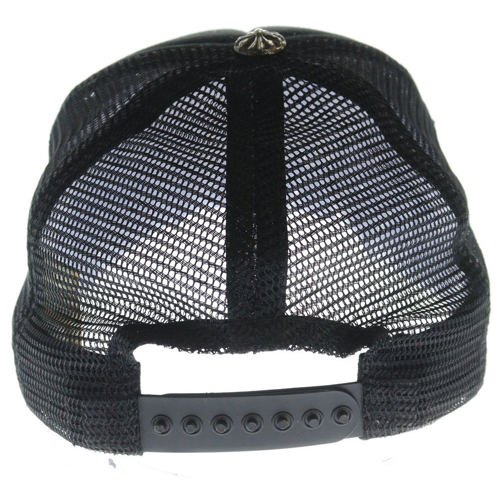 CHROME HEARTS クロムハーツ TRUCKER CAP CHパッチ クロスボール付 メッシュトラッカーキャップ 帽子 ブラック